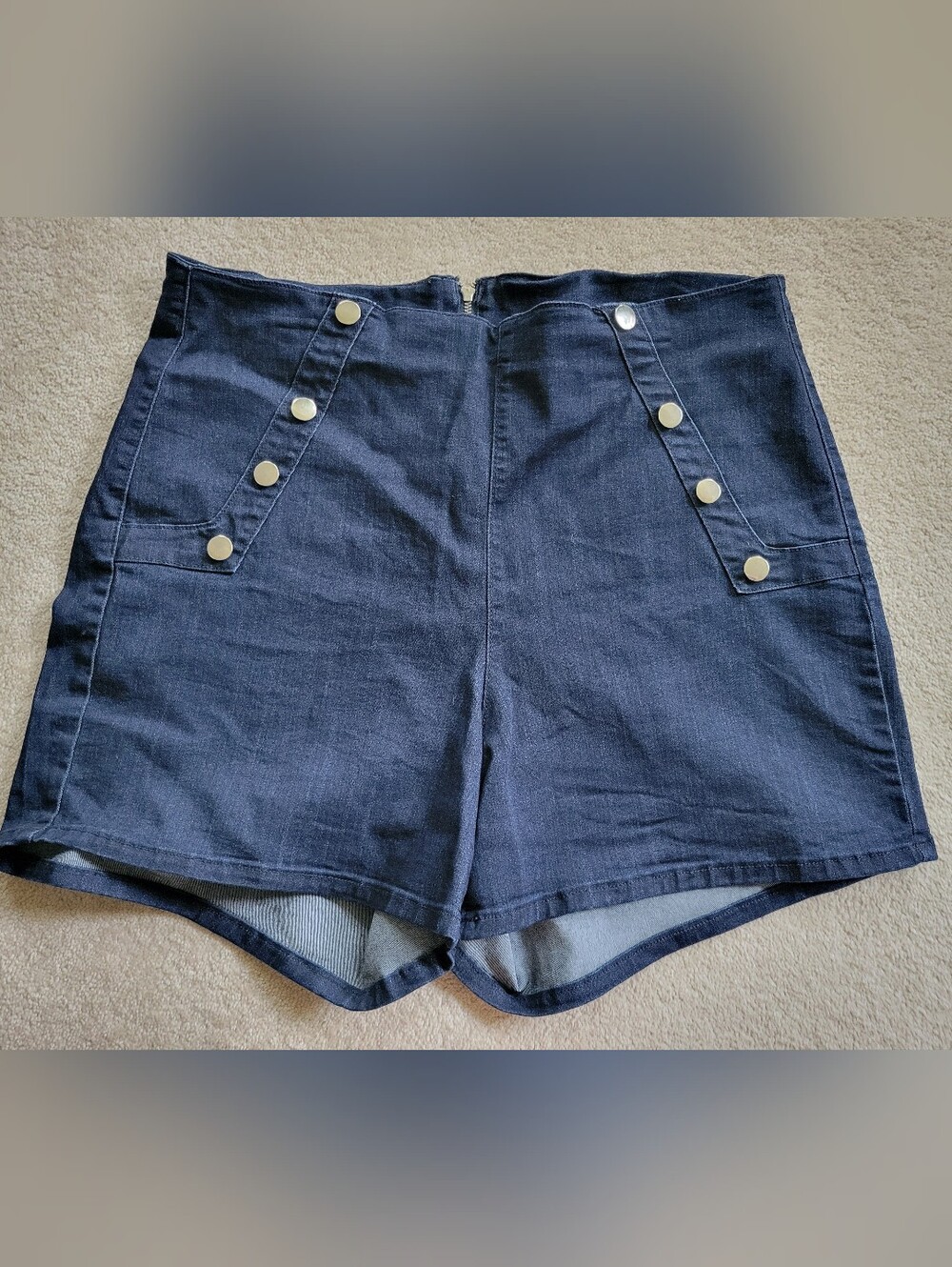 Angry Rabbit Sailor Shorts Blue Denim Sz 1X XL L